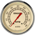 Classic Instruments Vintage 4-5/8" Tachometer Gauge - VT71SLF