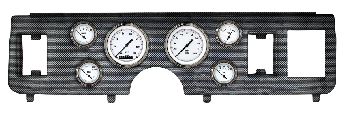 Classic Instruments 1979-86 Mustang White Hot 6 Gauge Set Ford - CDMU79WH01CF