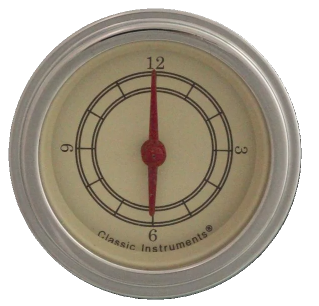 Classic Instruments Vintage 2-1/8" Clock - VT90SLF