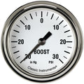 Classic Instruments White Hot 2-5/8" Boost/Vac Gauge - WH341SLF