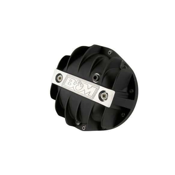 B&M Hi-Tek Aluminum Differential Cover for GM 8.875-inch 12-bolt Truck - Black 71504