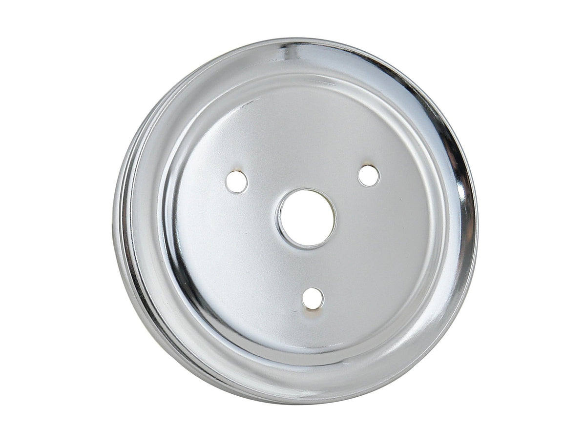 Mr. Gasket Crankshaft Pulley - Chrome - Double Groove - 4973