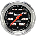 Classic Instruments Velocity Black 2-5/8" Full Sweep Water Temp Gauge - VS326BAPF-08