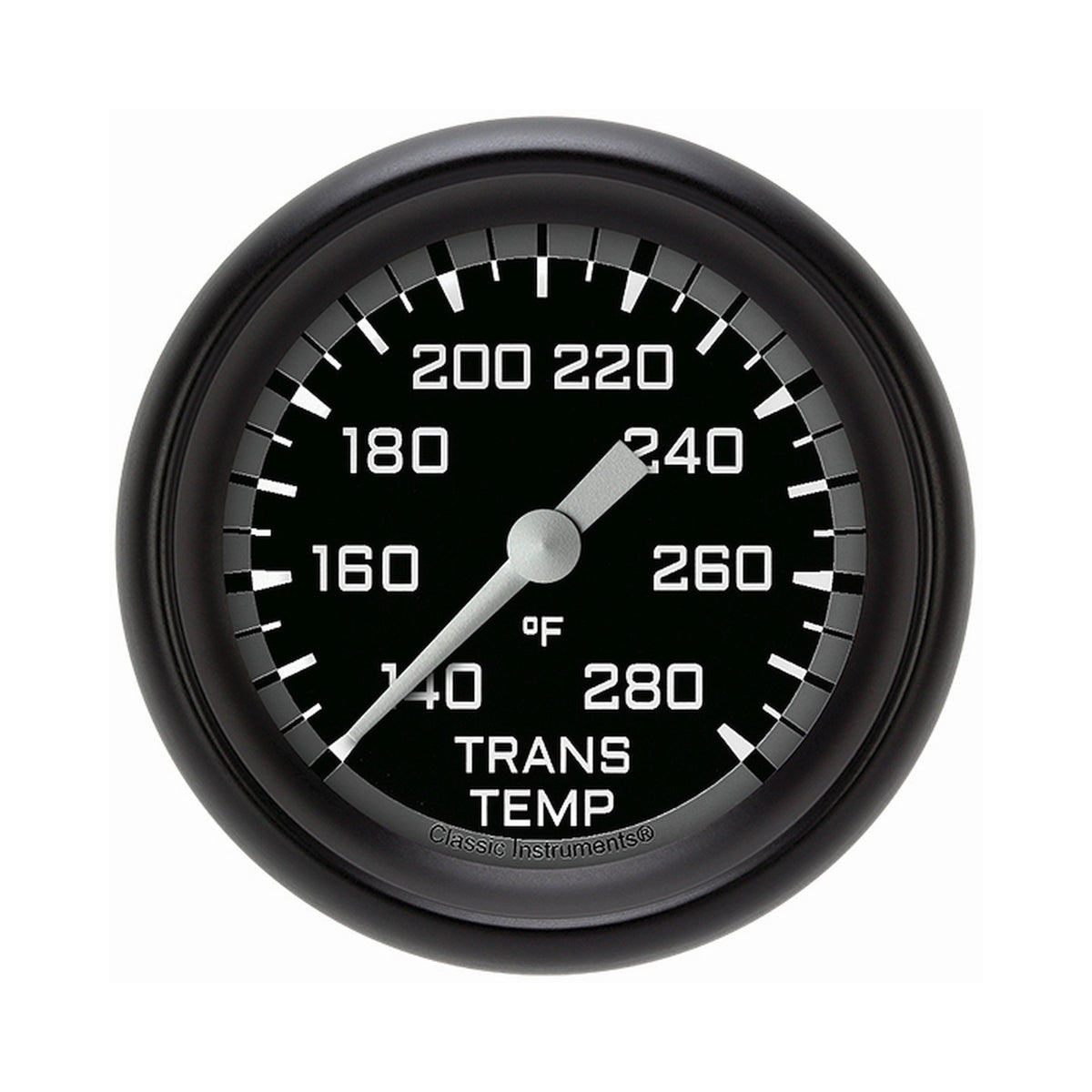 Classic Instruments Autocross Gray 2-5/8" Transmission Temperature Gauge - AX327GBPF