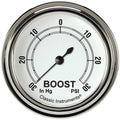 Classic Instruments Classic White 2-5/8" Boost/Vac Gauge - CW341SLF