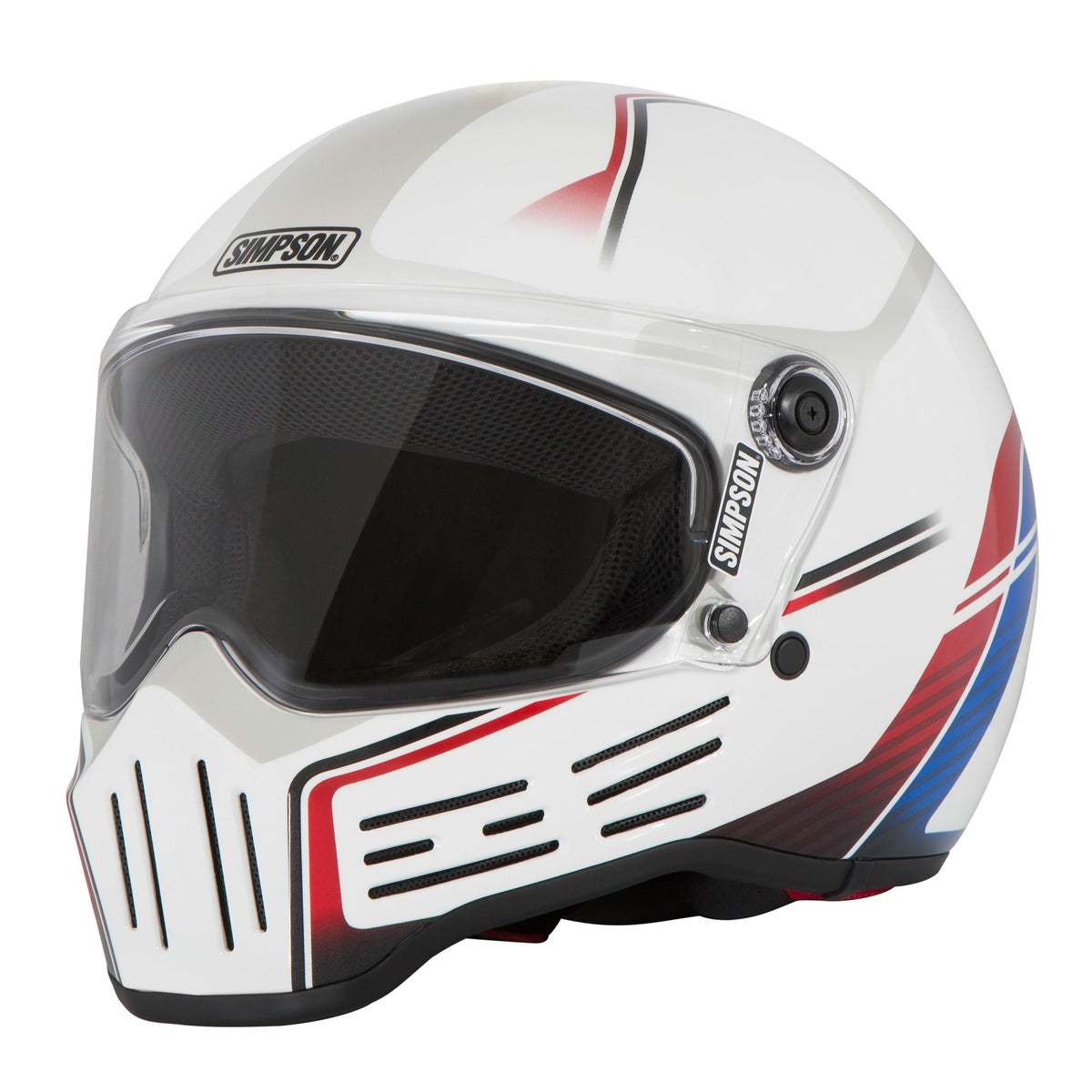 Simpson M30 Bandit Helmet - Lifter White - Extra Large - M30LIFT1XL