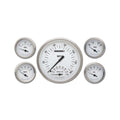 Classic Instruments White Hot 5" Speedo/Tach With 2-1/8" Fuel/Oil/Temp/Volt GM - WH65SLC