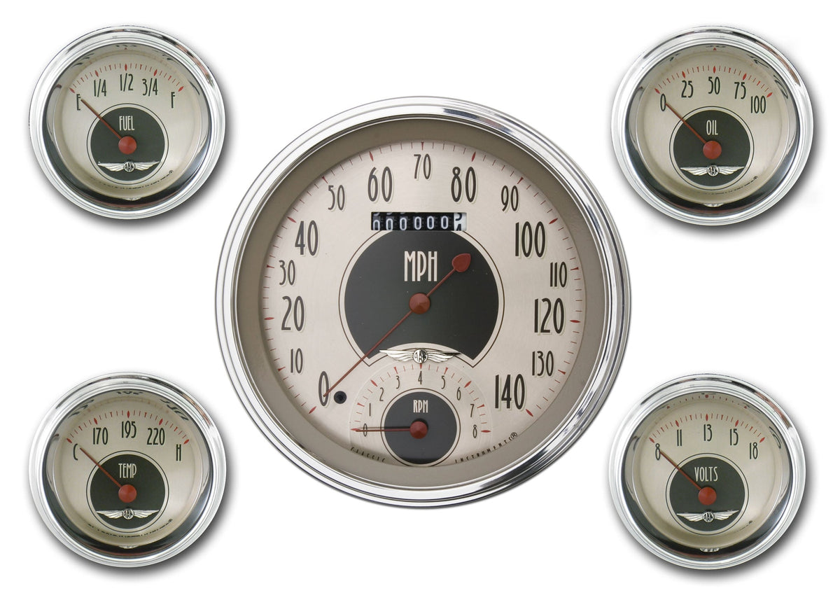Classic Instruments American Nickel Five Gauge Set - AN65SLC
