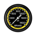 Classic Instruments Autocross Yellow 2-5/8" Brake Pressure Gauge - AX367YBLF