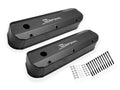 Holley Sniper Valve Cover - Fabricated Aluminum - Ford Small Block - Long Bolt - Black - 890012B