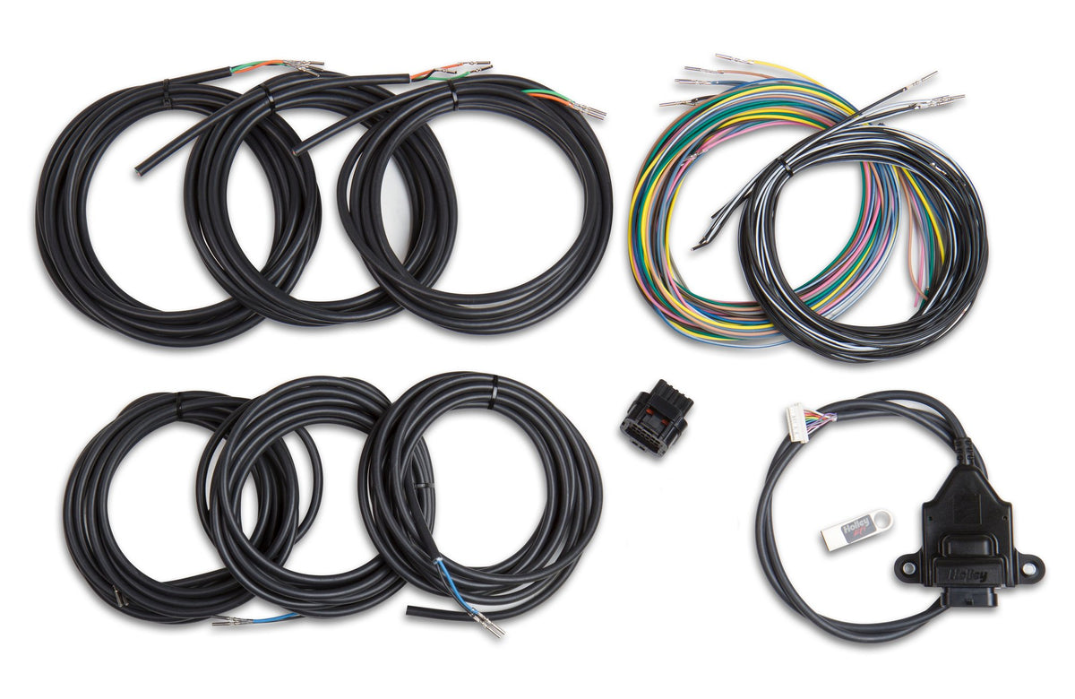 Holley EFI Digital Dash I/O Adapter w/Unterminated Vehicle Harness - 558-433