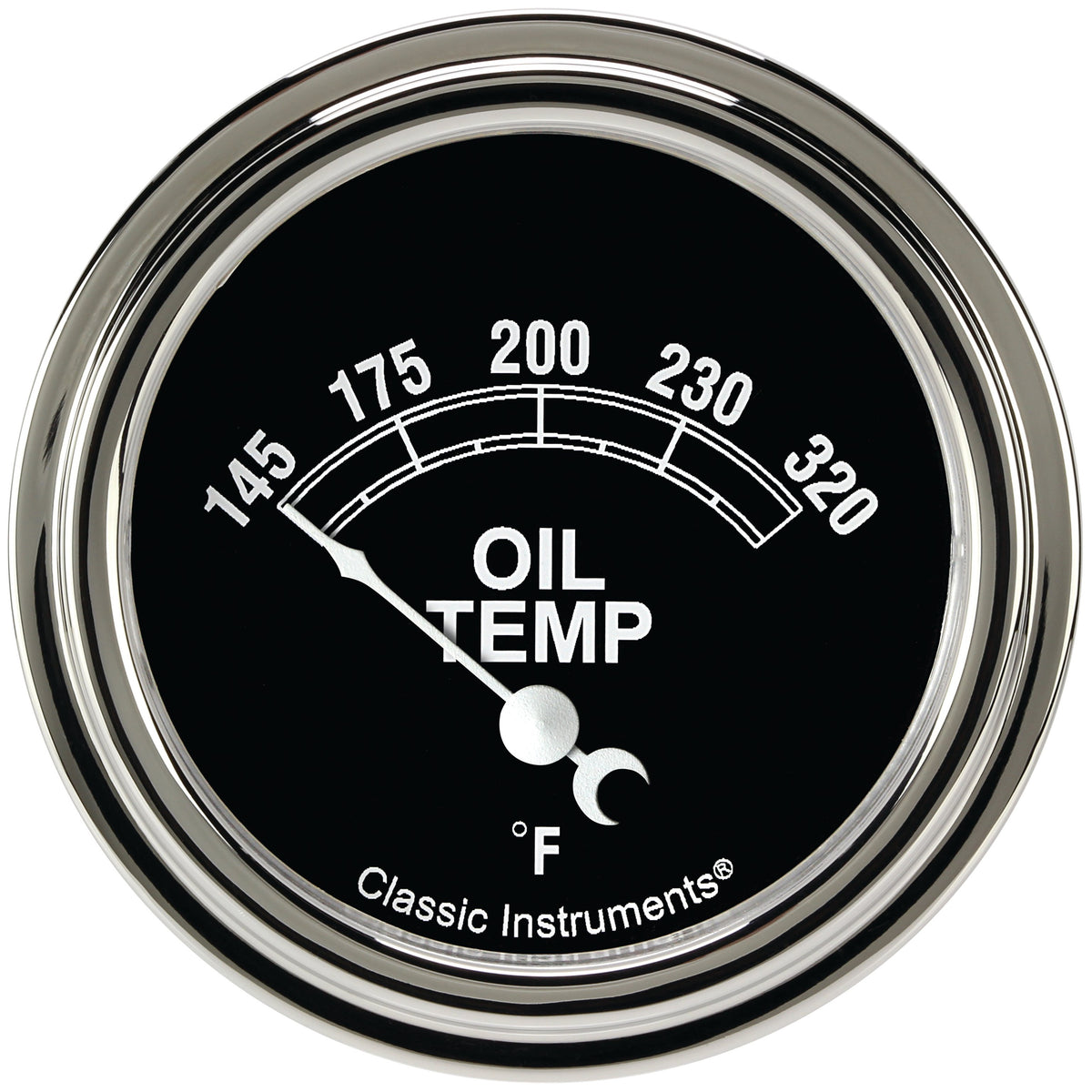 Classic Instruments Traditional 2-5/8" Oil Temperature Gauge - TR228SLF