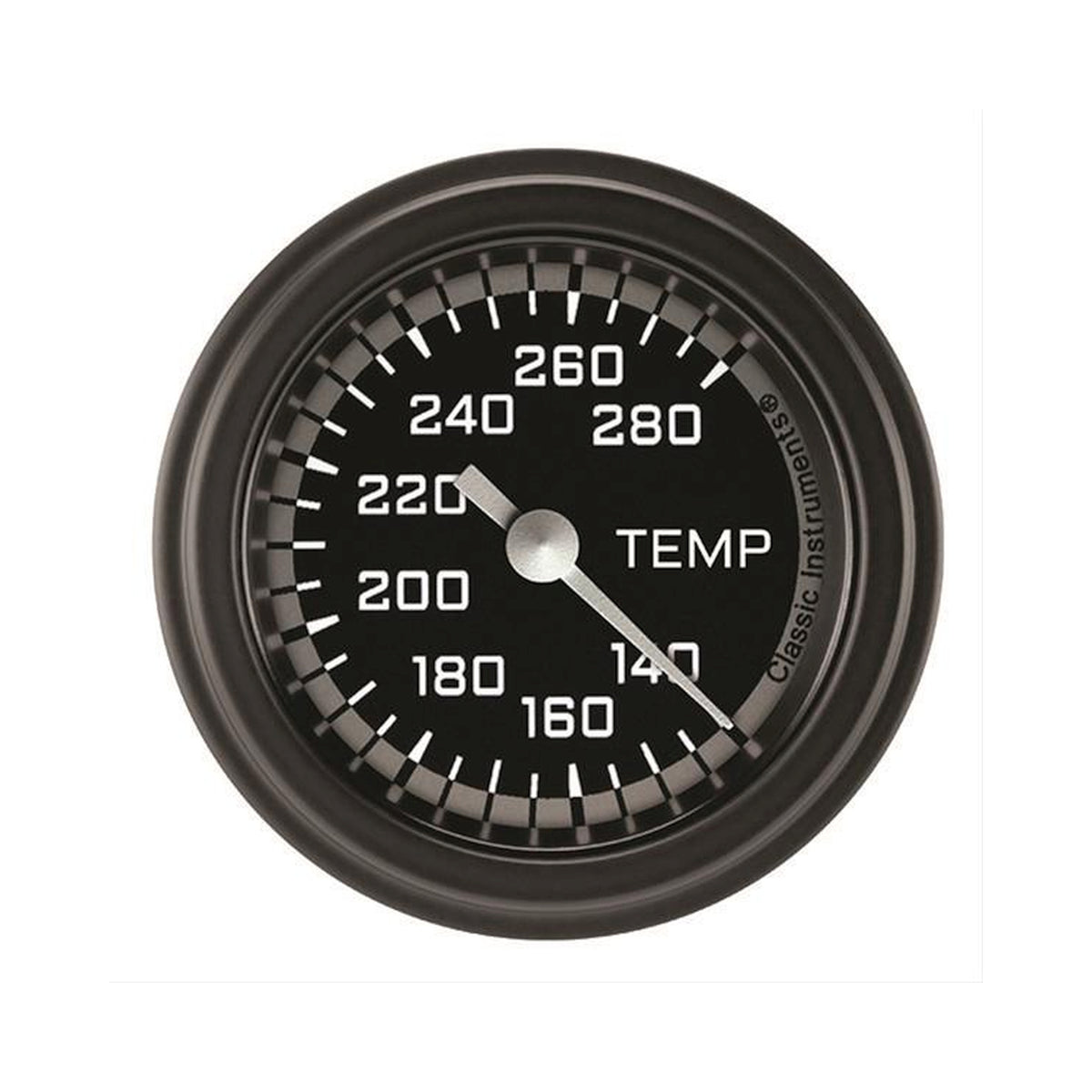 Classic Instruments AutoCross Gray 2-5/8" Full Sweep Water Temp Gauge - AX326GAPF-06
