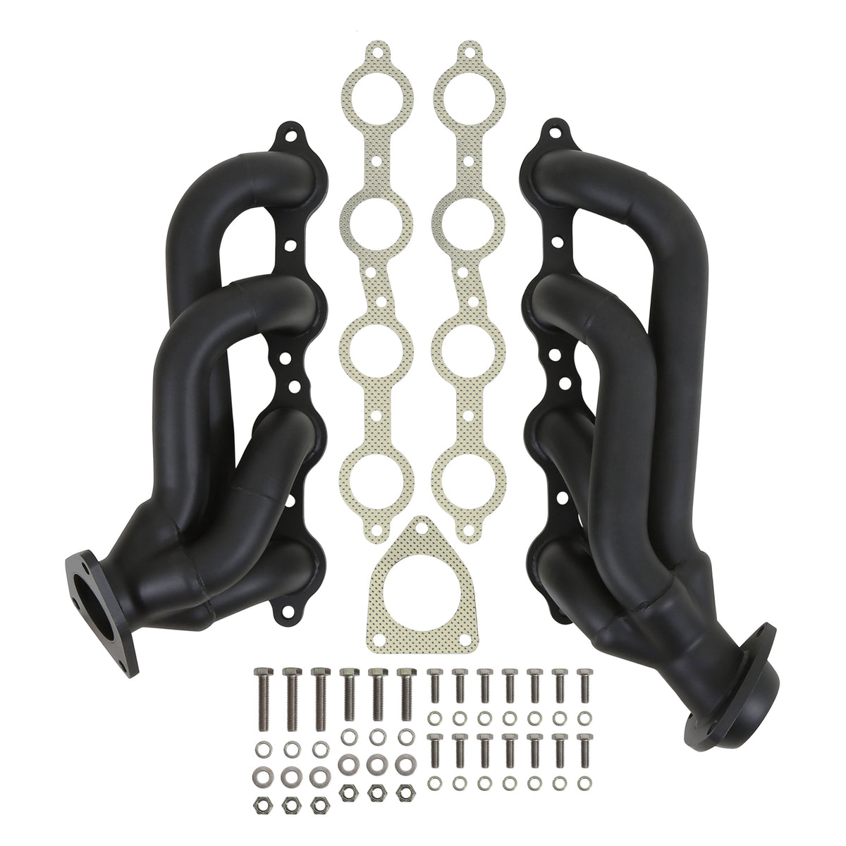 Flowtech Shorty Headers - Black Painted - 11143FLT