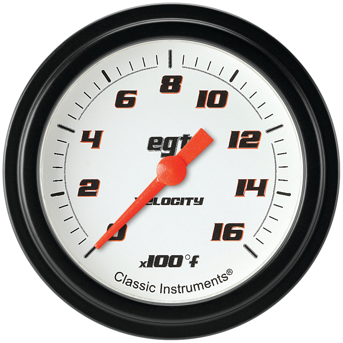Classic Instruments Velocity White 2-5/8" Exhaust Gas Tempature Gauge - VS398WBLF