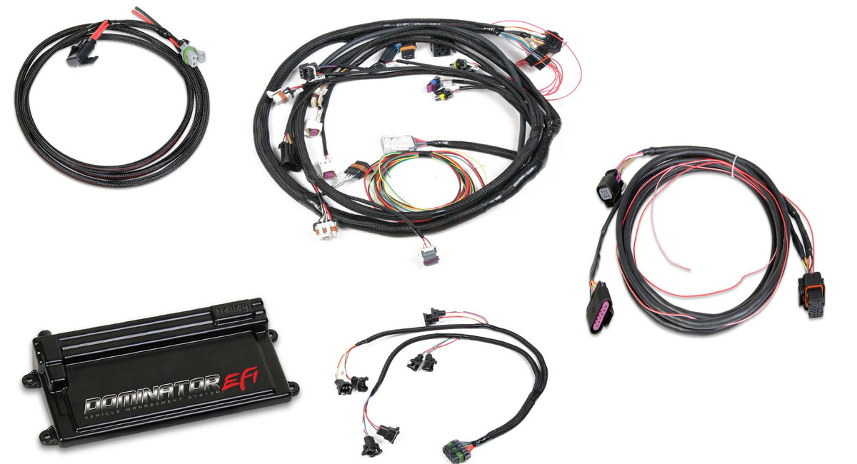 Holley EFI Dominator EFI Kit - LS2 Main Harness w/  DBW with EV1 Injector Harnesses - 550-659