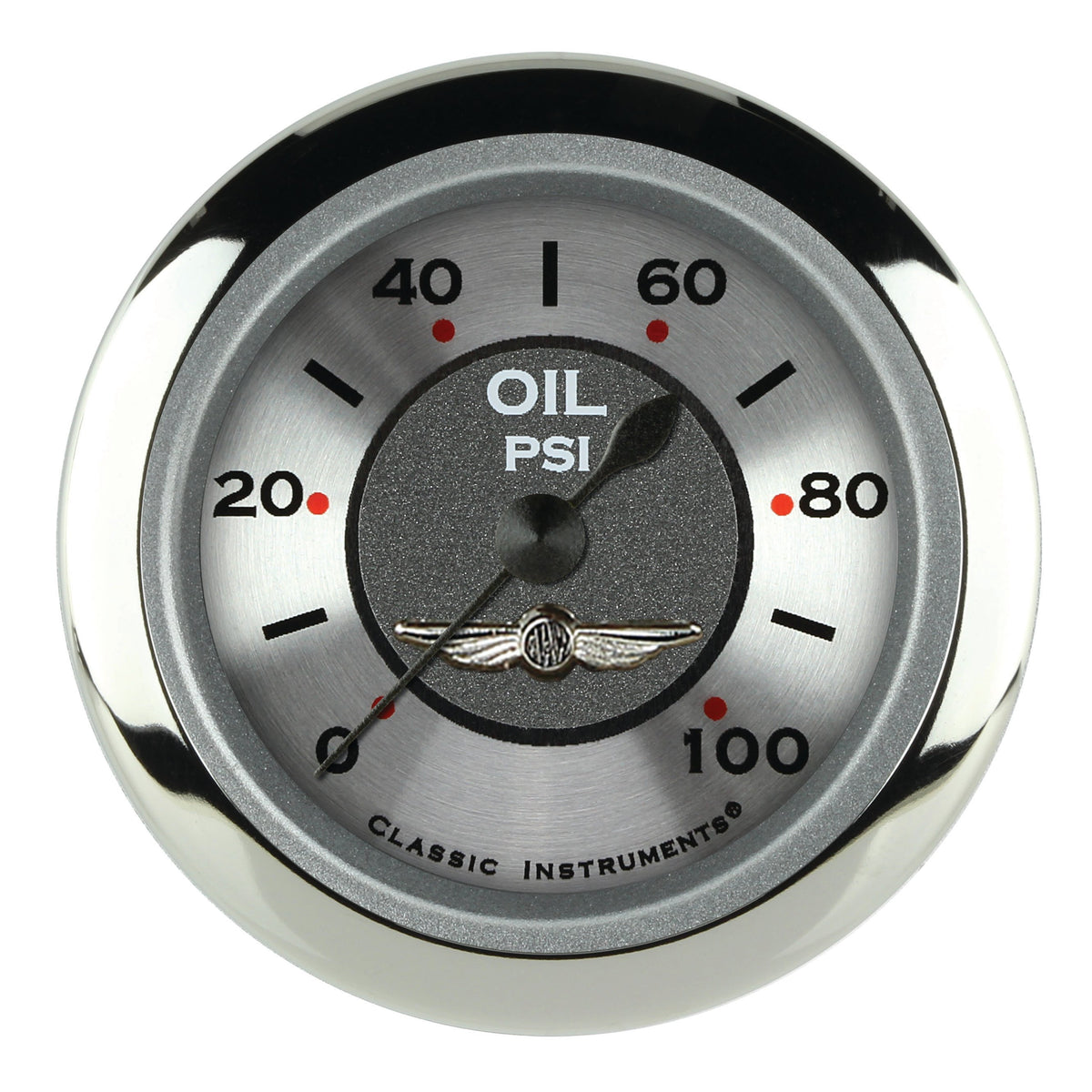Classic Instruments All American 2-1/8" Oil Pressure Gauge - AW181SRC