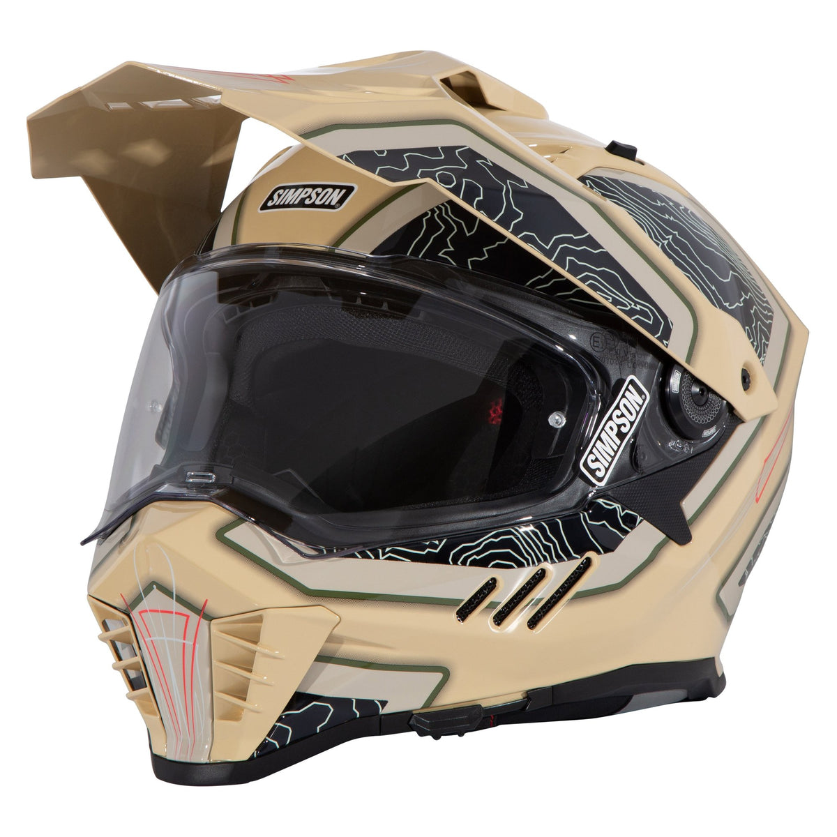 Simpson Xcursion Bandit Helmet - Summit Khaki - Double Extra Large - XBS82X