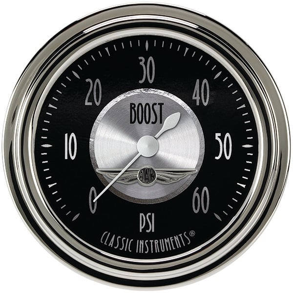 Classic Instruments All American Tradition 2-5/8" Boost Gauge (60 PSI) - AT343SLC