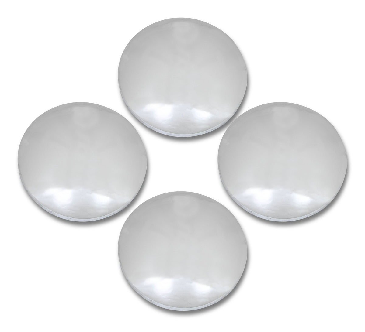 Mr. Gasket Baby Moon Hub Caps - Chrome - 4580