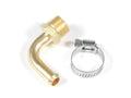 Mr. Gasket Fuel Line Fitting - 3/8 Inch NPT to 3/8 Inch Hose Barb - 90° - Brass - 2966