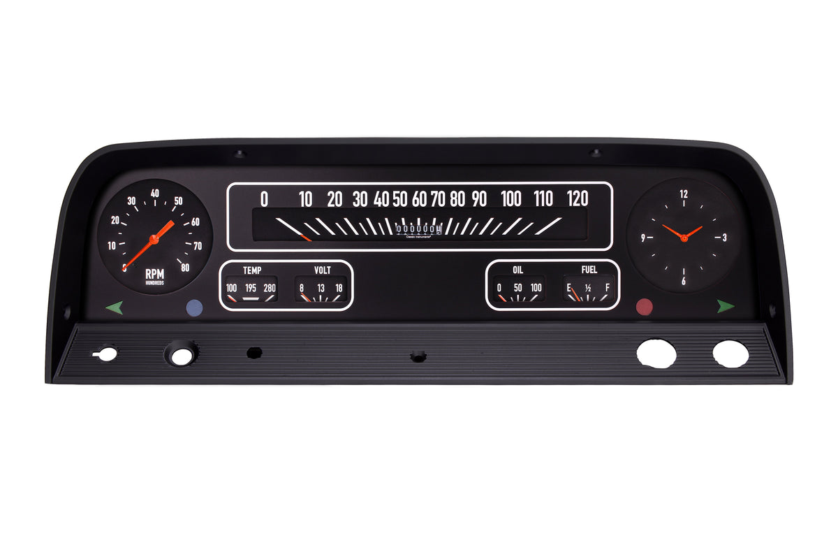 Classic Instruments Classic Truck Package Black - CT64B