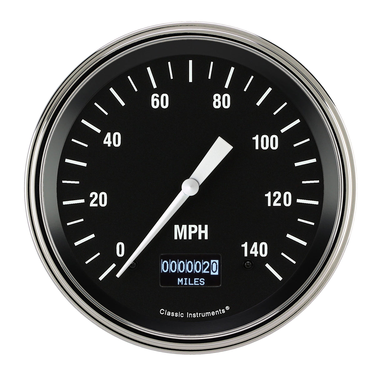 Classic Instruments Hot Rod 4-5/8" Speedometer Gauge with Information Screen - HR56DSLF