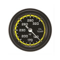 Classic Instruments Autocross Yellow 2-1/8" Oil Temperature Gauge - AX128YBLF