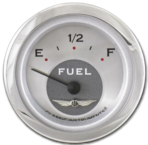 Classic Instruments All American 2-1/8" Fuel Level Gauge (75-10 Ohm) - AW11SLC