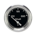 Classic Instruments AutoCross Gray 2-5/8" Short Sweep Water Temp Gauge - AX226GAPF-08