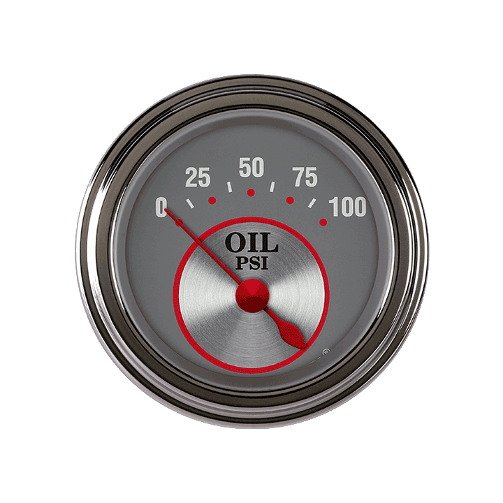 Classic Instruments Silver Series 2-1/8" Oil Pressure - SS81SLF