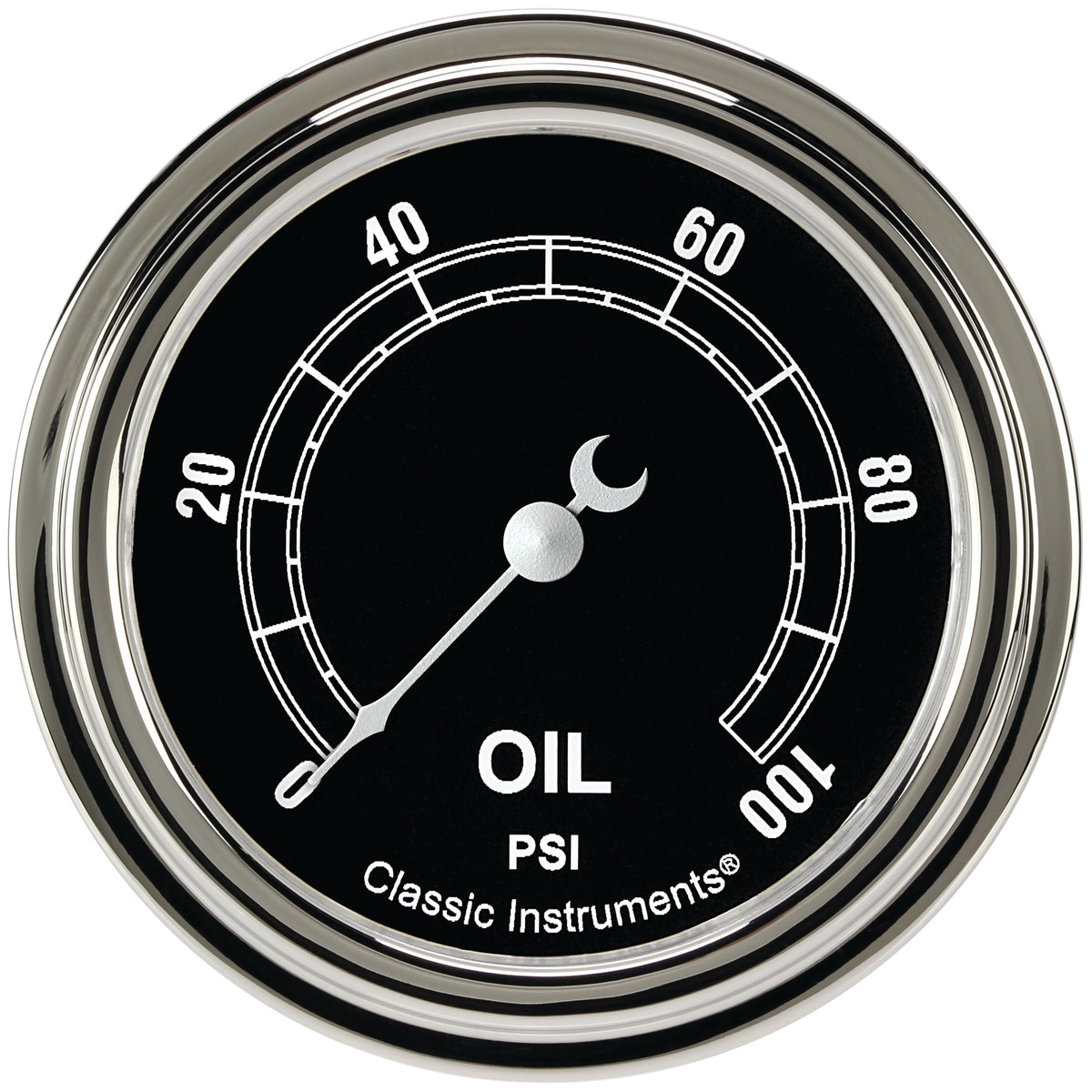 Classic Instruments Traditional 2-5/8" Oil Pressure Gauge - TR381SLF