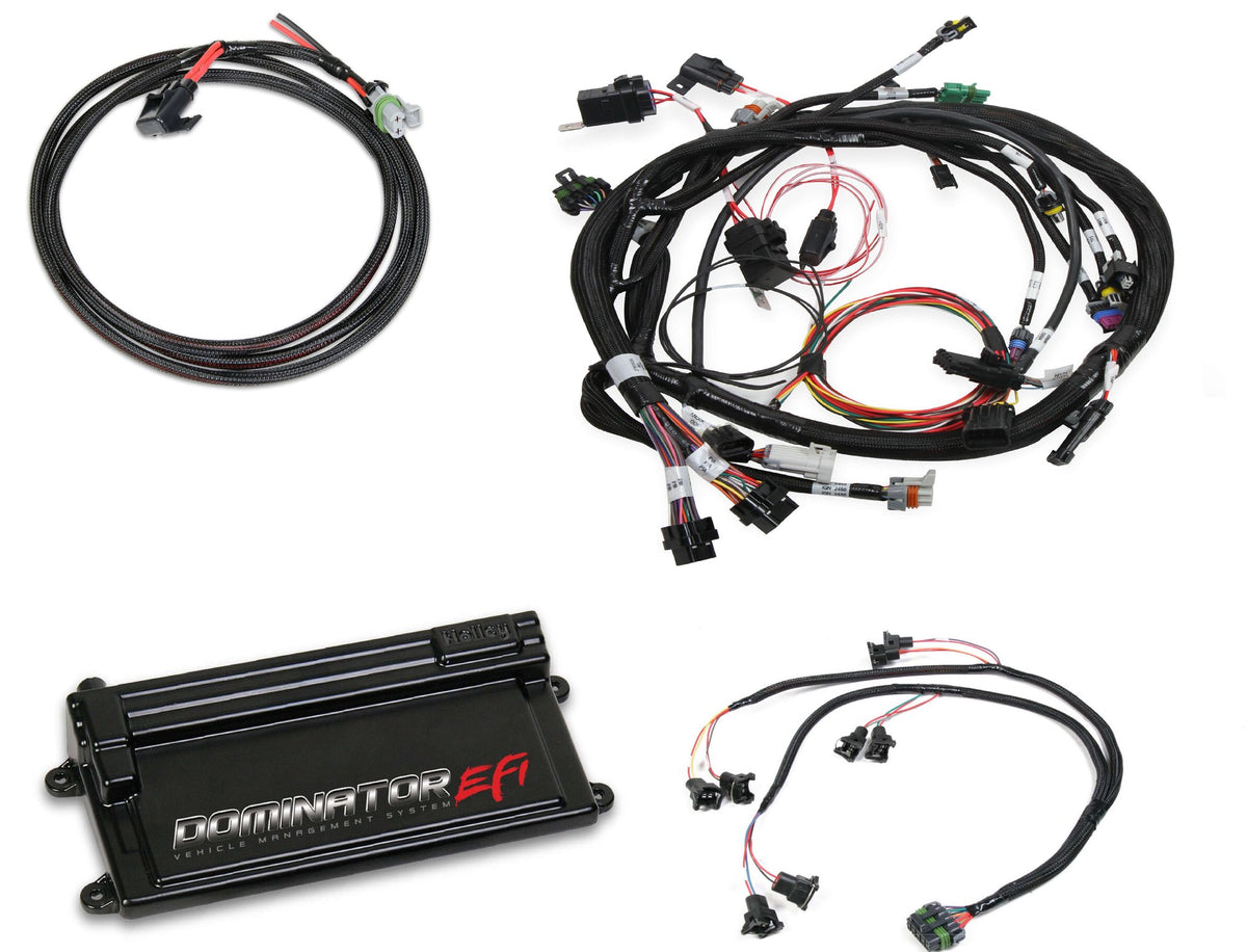 Holley EFI With Coil on Plug Main and Sub Harness with EV1 Injector Harness
Dominator EFI Kit - Universal - COP Main Harness - 550-654
