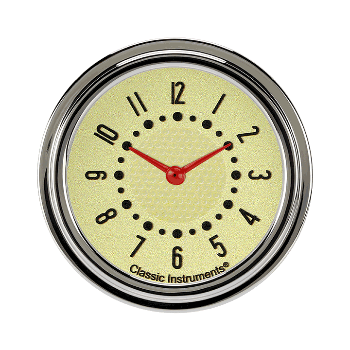 Classic Instruments Bel Era III Matching Tan 2-5/8" Clock - BET92T
