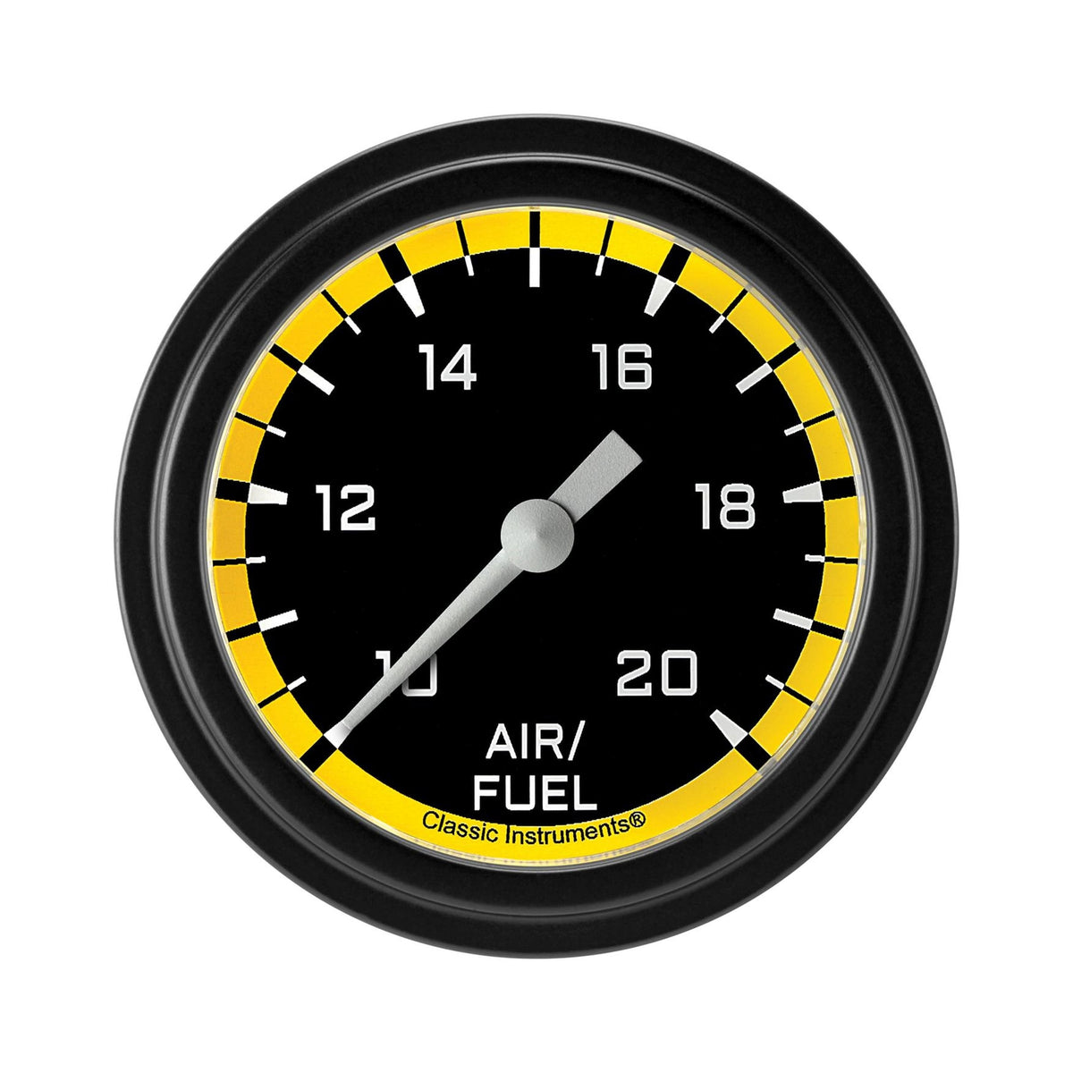 Classic Instruments Autocross Yellow 2-5/8" Air Fuel Ratio Gauge - AX394YBPF