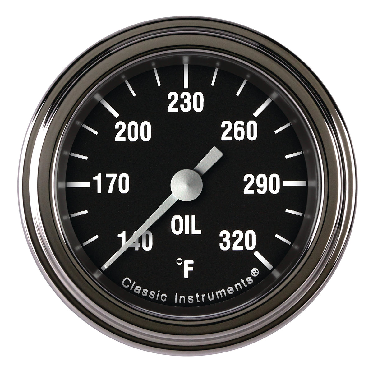 Classic Instruments Hot Rod 2-1/8" Oil Temperature Gauge - HR128SLF
