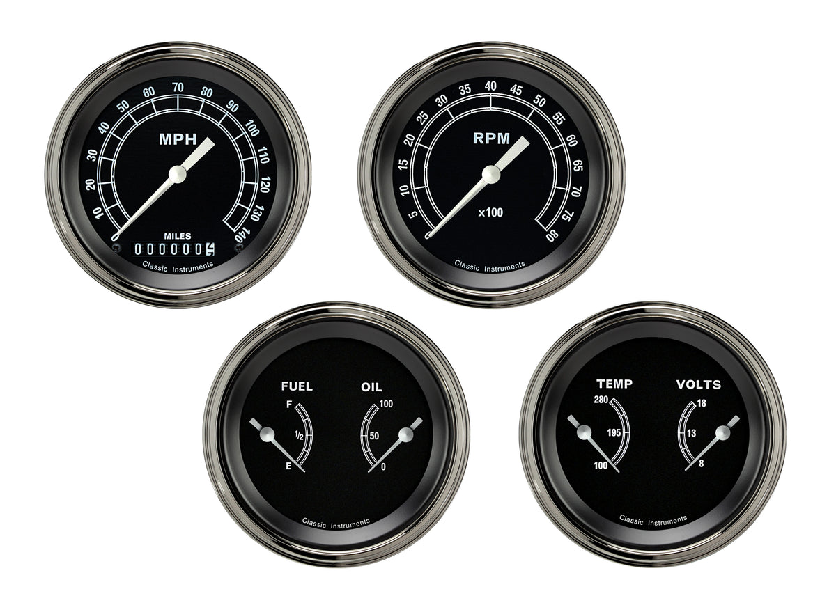 Classic Instruments Traditional Series Four Gauge Set - TR05SLF