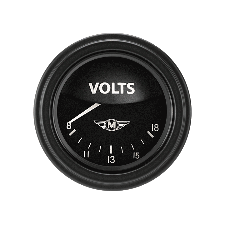 Classic Instruments Moal Bomber 2-1/8" Volt Gauge - MA30BLF