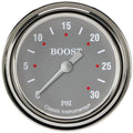 Classic Instruments Silver Gray 2-5/8" Boost Gauge (30 PSI) - SG342SLF