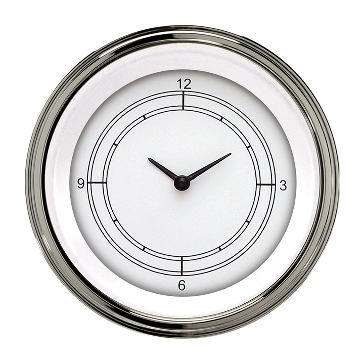 Classic Instruments Classic White 3-3/8" Clock - CW93SLF